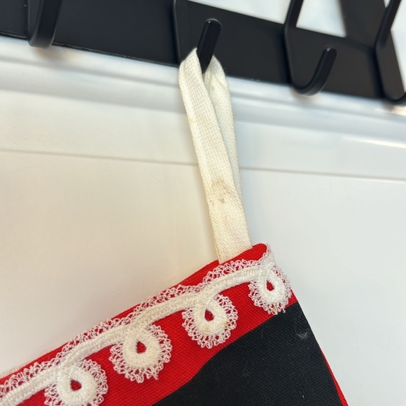 VINTAGE Christmas Stocking snowman - homemade - unique - Picture 4 of 7